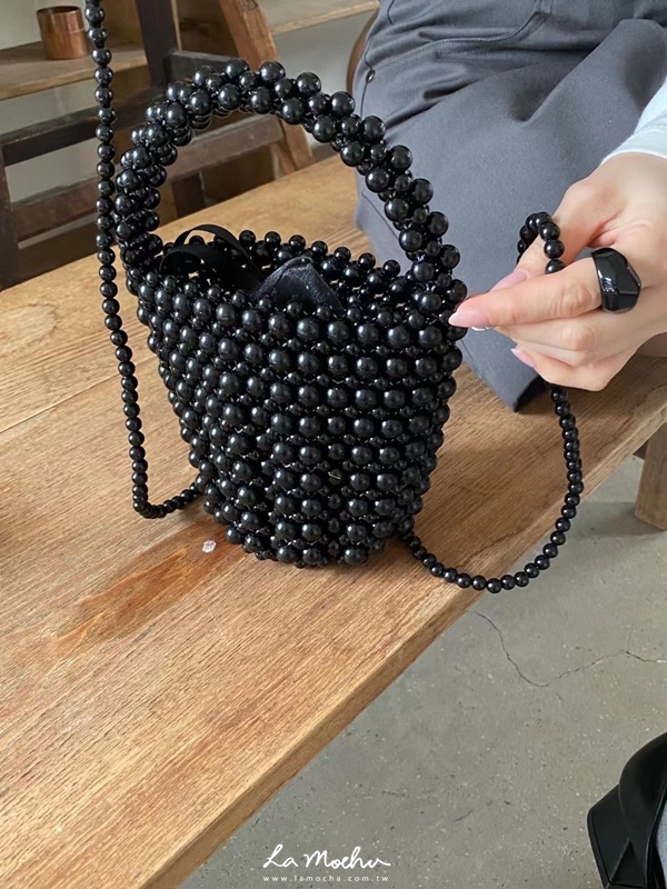 珍珠手提水桶包
